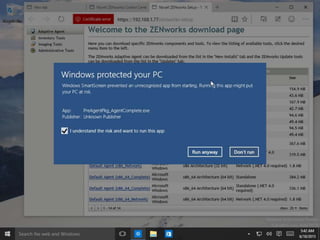 © Novell, Inc. All rights reserved.29
Windows 10 Pro Insider Preview
Build 10130 – ZCM Agent
 