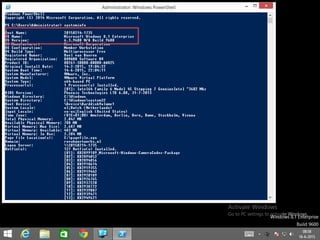 © Novell, Inc. All rights reserved.40
Systeminfo and OS Version
 