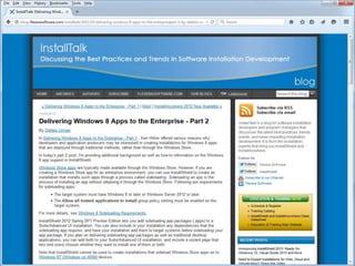 © Novell, Inc. All rights reserved.90
Windows Store app
 