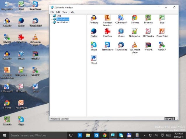zenworks configuration management and windows 10 zen works