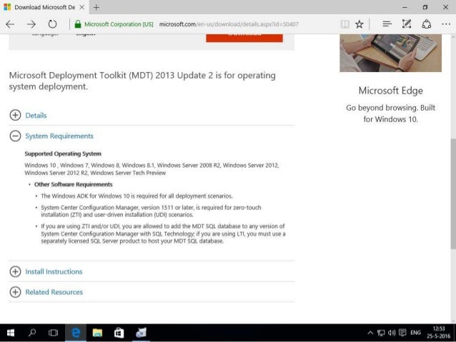 microsoft deployment toolkit