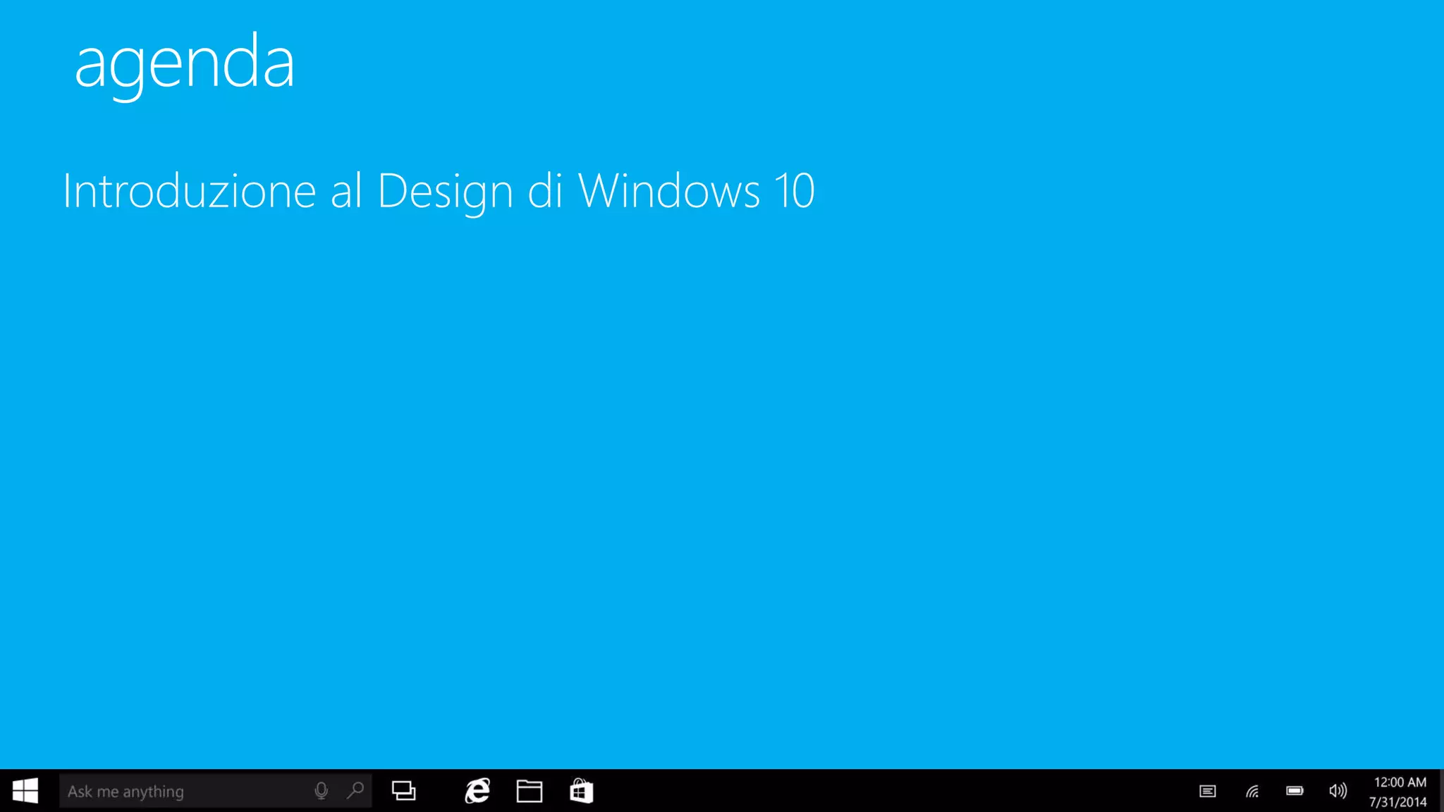 Introduzione al Design di Windows 10
 