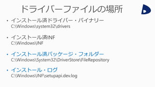 • インストール済パッケージ・フォルダー
• インストール・ログ
 