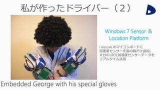 Windows 7 Sensor ＆
Location Platform
 