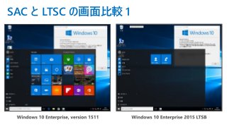 SAC と LTSC の画面比較 1
 