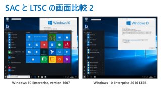SAC と LTSC の画面比較 2
 