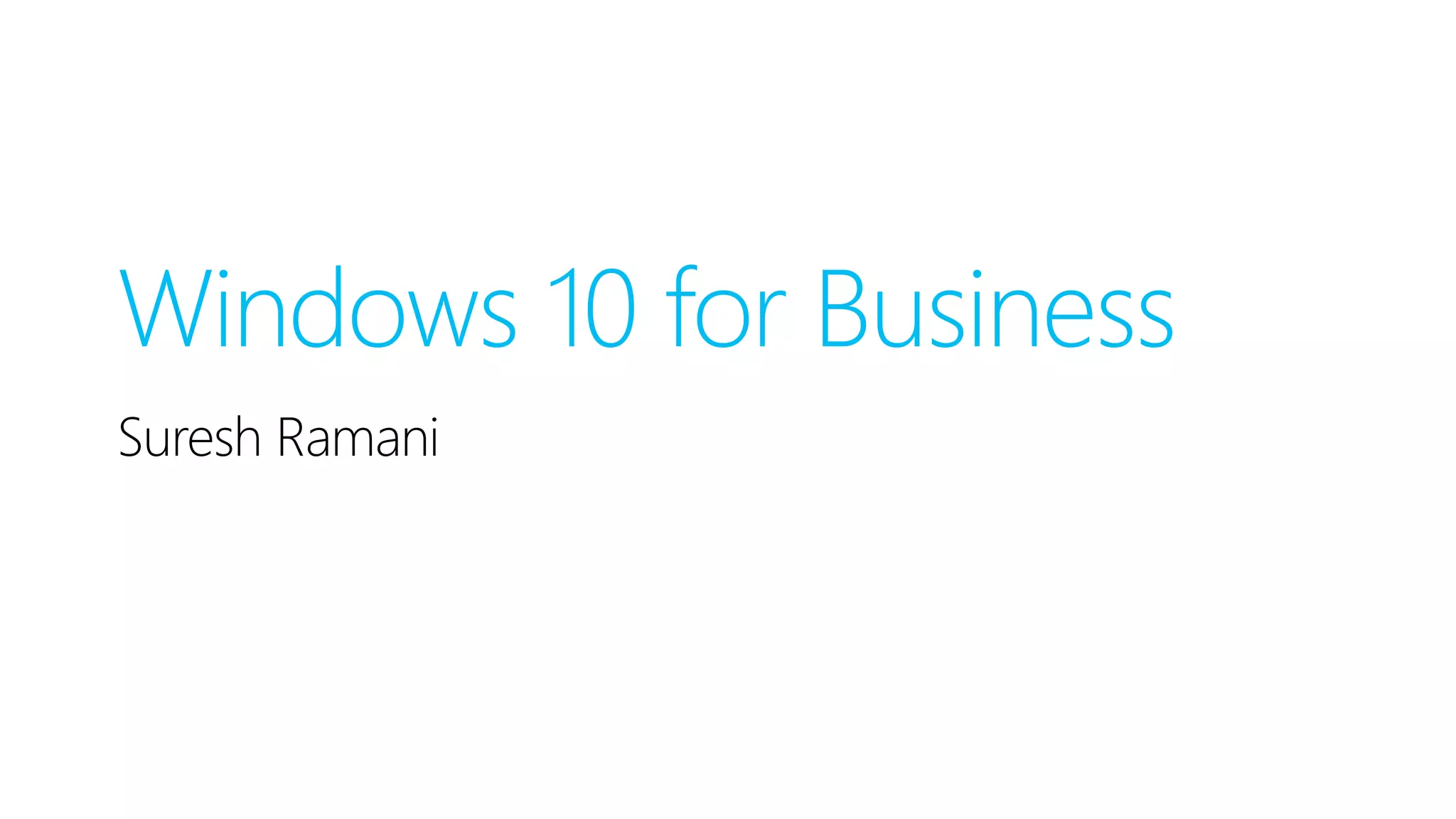 Windows 10 Introduction PPT Windows 10 introduction ppt