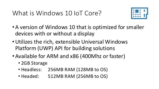 Windows 10 Iot Core