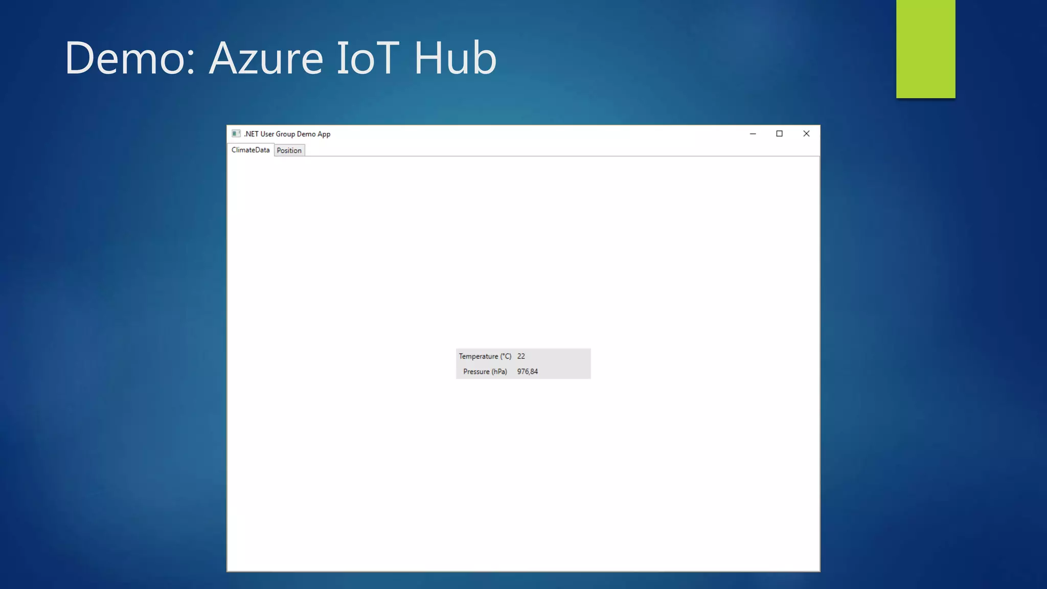 Demo: Azure IoT Hub
 