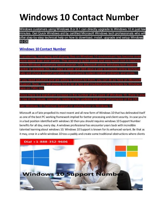 Windows 10 support number +1 8883529606 usa