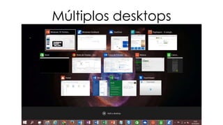 Múltiplos desktops 
 