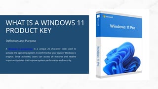Windows 11 Product Key Guide for Safe Activation | PPTX