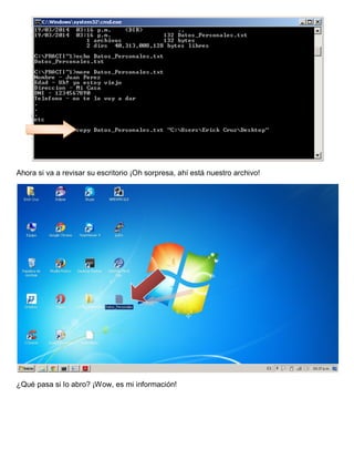 Windows 2 practica 02 - manejo de directorios y ficheros desde cmd | PDF