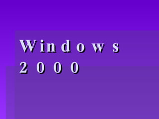 Windows 2000   