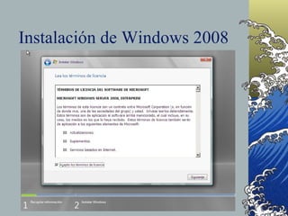 Instalación de Windows 2008 