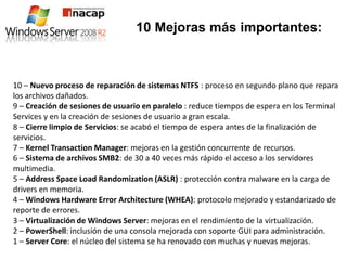 Windows 2008 server R2 Aspectos Generales | PPTX