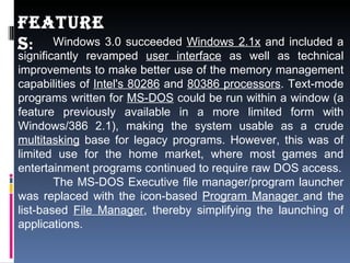 Windows 3.0 And 3.1 | PPT