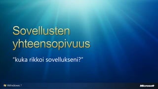 Windows 7 - uudet ominaisuudet