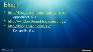 Windows 7 - uudet ominaisuudet