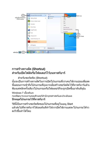 (Shortcut)
(Shortcut)

Windows 7

29

Start

 