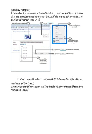 (Display Adapter)

(VGA Card)

 