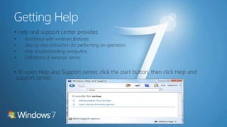 Microsoft Windows 7 | PPTX