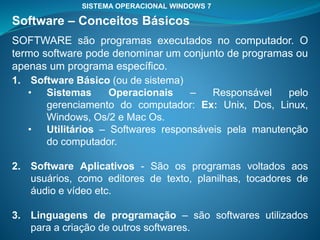 Noções básicas do windows 7