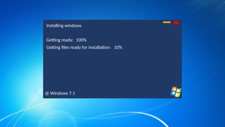 Windows 7.1 Installer Testing [Noting much] | PPTX