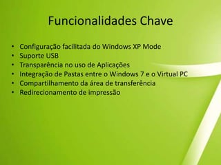 Suporte para 64 bitsS.O. De 64 bits gerencia quantidades maiores de informação que um sistema de 32 bits. Como pode usar mais de 4 Gb RAM. O que você deveria comprar? Se você tende a usar vários programas simultaneamente ou precisa alternar entre eles frequentemente—ou mesmo se você quiser que seu computador possa usar as grandes quantidades de memória disponíveis atualmente—um sistema de 64 bits é uma ótima escolha. Se você usar apenas um ou dos programas abertos por vez ou tiver hardware e software mais antigos que não são suportados por um computador de 64 bits, um sistema de 32 bits é uma boa escolha.De qualquer forma, se você escolher um sistema de 32 ou 64 bits, o Windows 7 estará pronto.