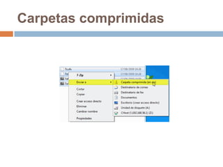 Carpetas comprimidas
 