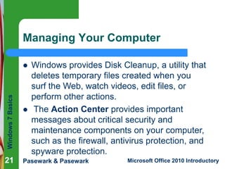 Windows 7 basics | PPTX