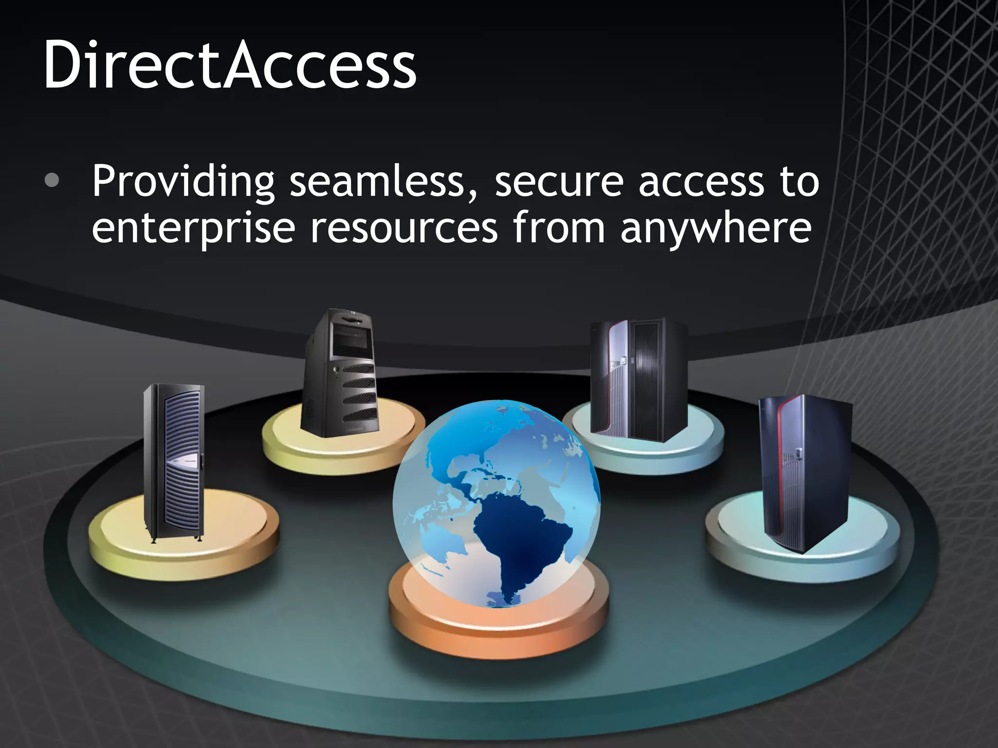 DirectAccess Providing seamless, secure access to enterprise resources from anywhere 