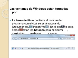 Windows 7 clase informatica i