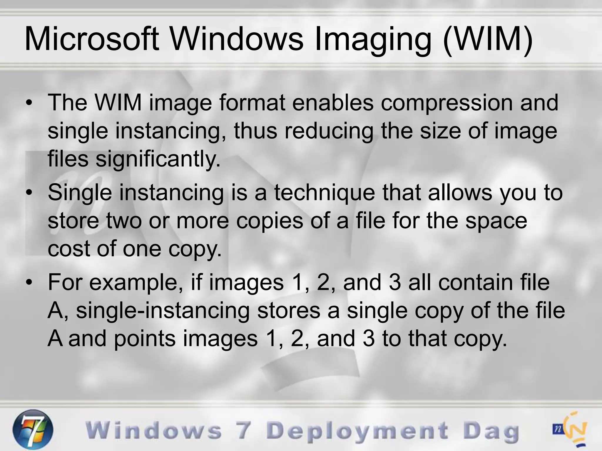 Storage requirementsTraditional ApproachQuick Win