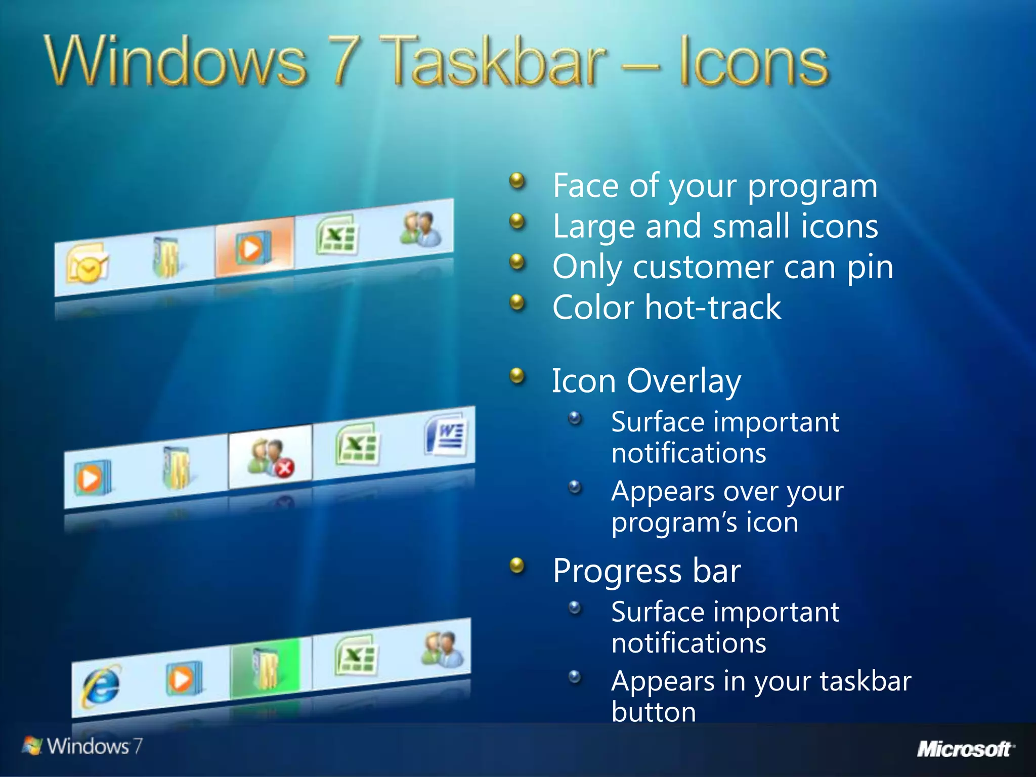 Windows 7 Developer Overview