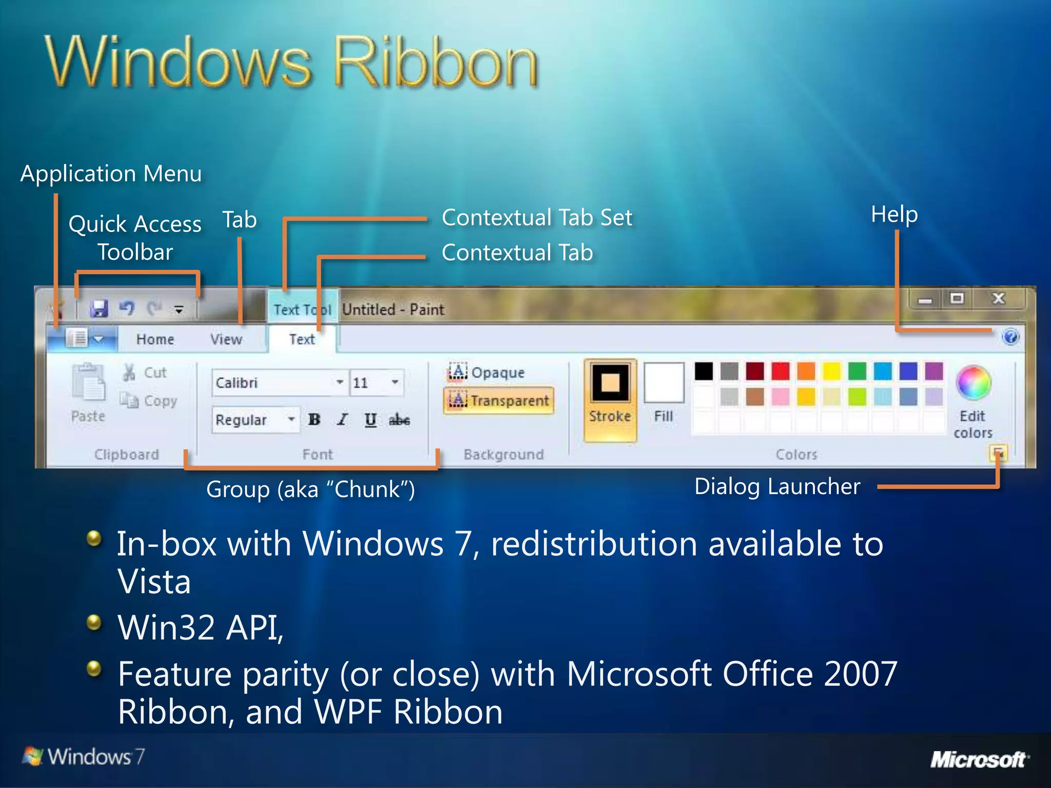 Windows 7 Developer Overview