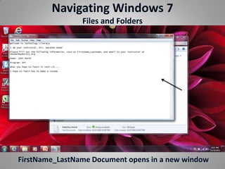 Windows 7 Operating System | PPTX