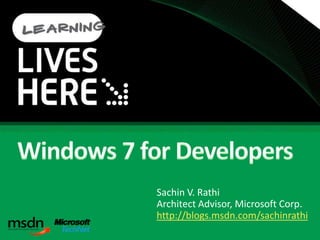 Windows 7 For Developers