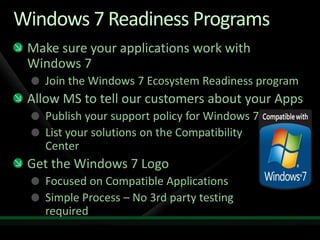 Windows 7 For Developers