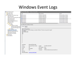 Windows 7 forensics event logs-dtl-r3 | PDF