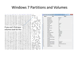 Windows 7 Partitions and Volumes
If you can’t find your
volumes look for this
 