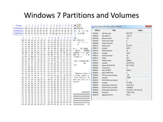 Windows 7 Partitions and Volumes
 