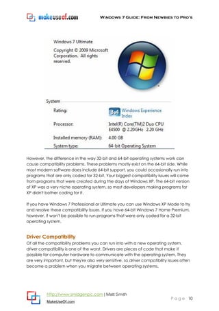 Windows 7 guide | PDF