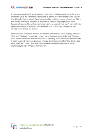 Windows 7 guide | PDF