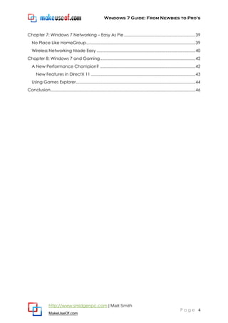 Windows 7 guide | PDF