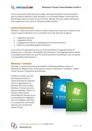Windows 7 guide | PDF