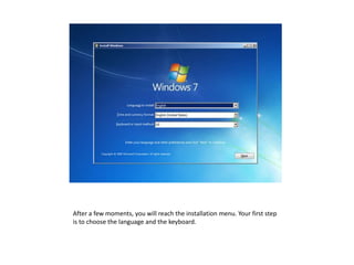 Windows 7 installation | PPTX