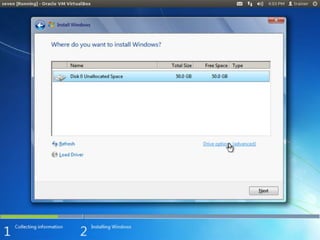 Windows 7 installation ppt