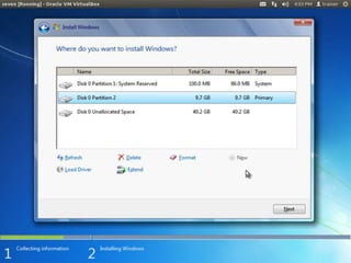 Windows 7 installation ppt