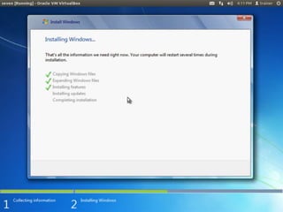 Windows 7 installation ppt